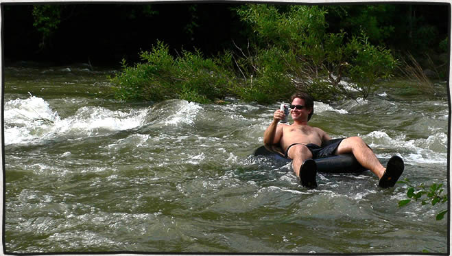 Tubing Barton Creek in Austin TX